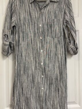 Karen Kane Multi-Stripe Shirt Dress